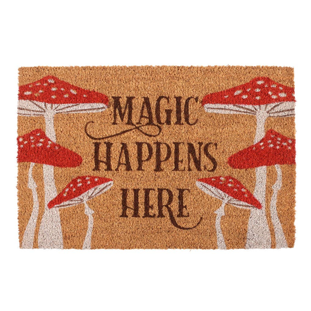 Dörrmatta 'Magic happens here'