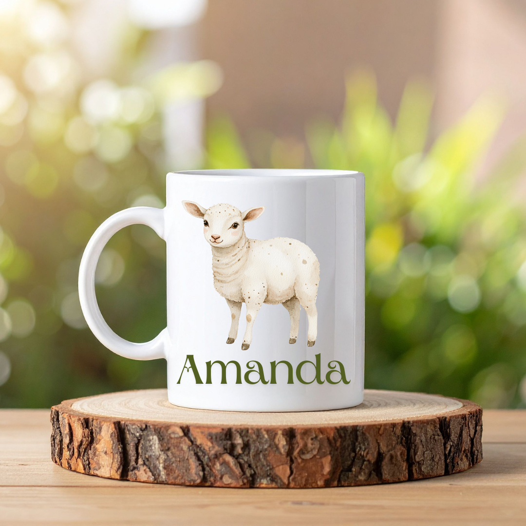 Boho djur mugg | Personlig mugg med namn