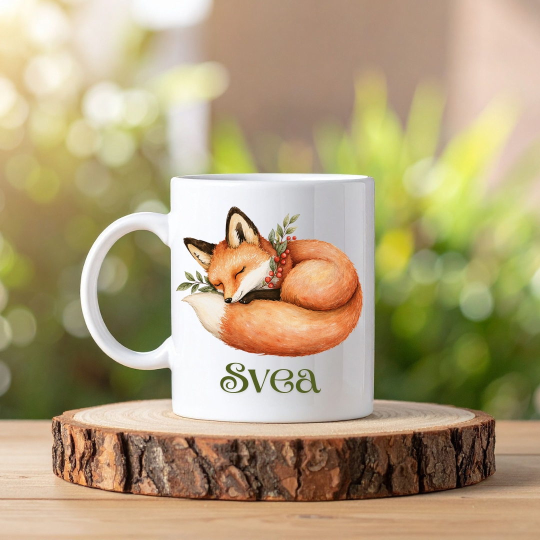 Boho djur mugg | Personlig mugg med namn