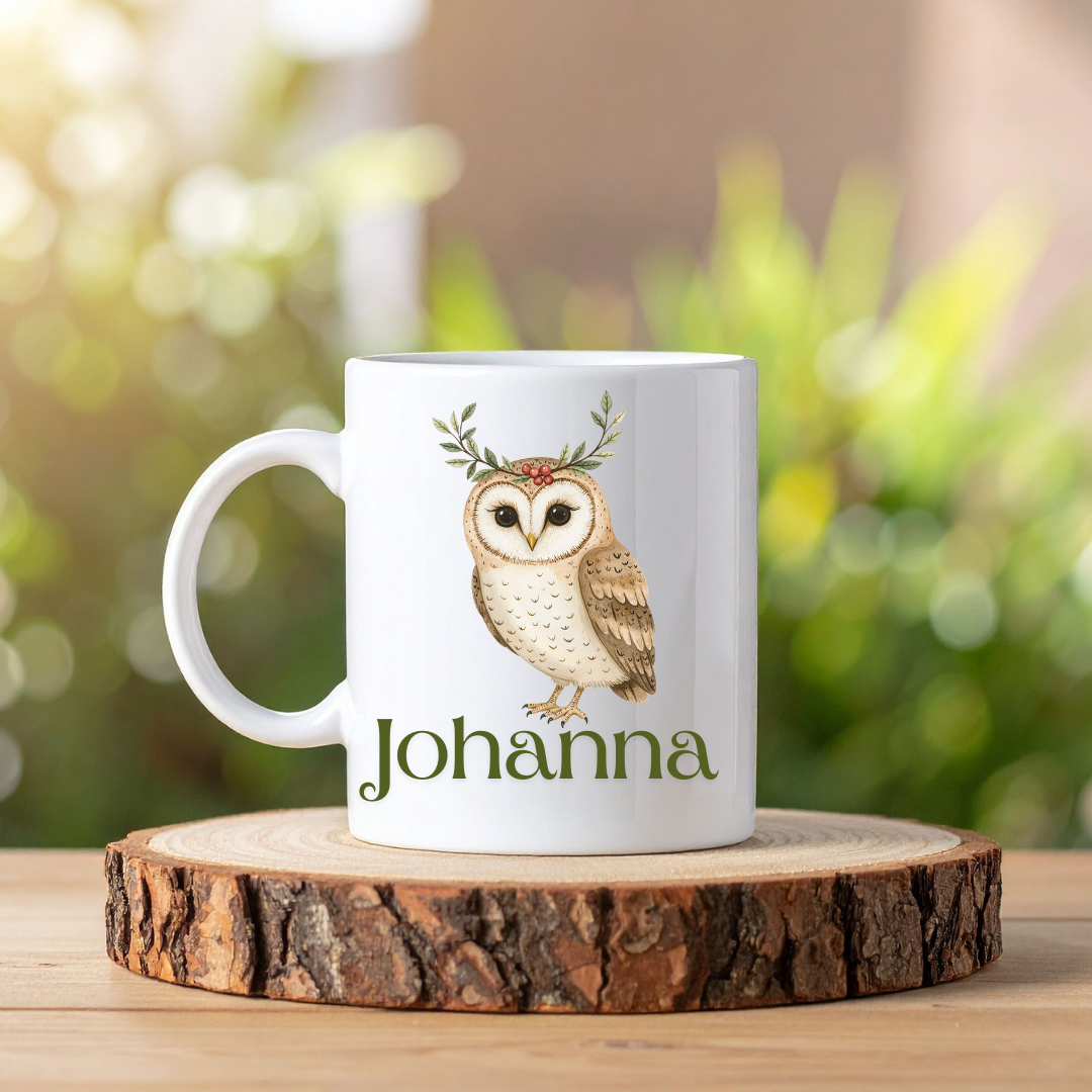 Boho djur mugg | Personlig mugg med namn