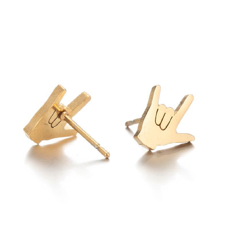 Stiftörhängen 'Jag älskar dig'