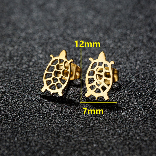 Stiftörhängen sköldpadda