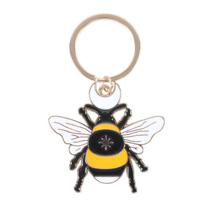 Forest Bee emalj nyckelring