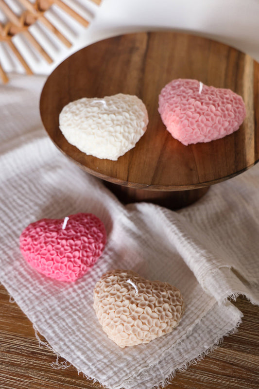 Hjärta av blommor, ljus