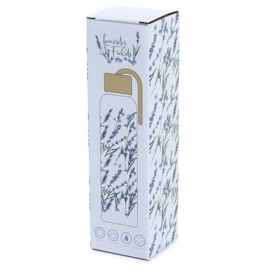 Lavender Fields glasflaska - Fluflu Handgjorda Smycken & Design