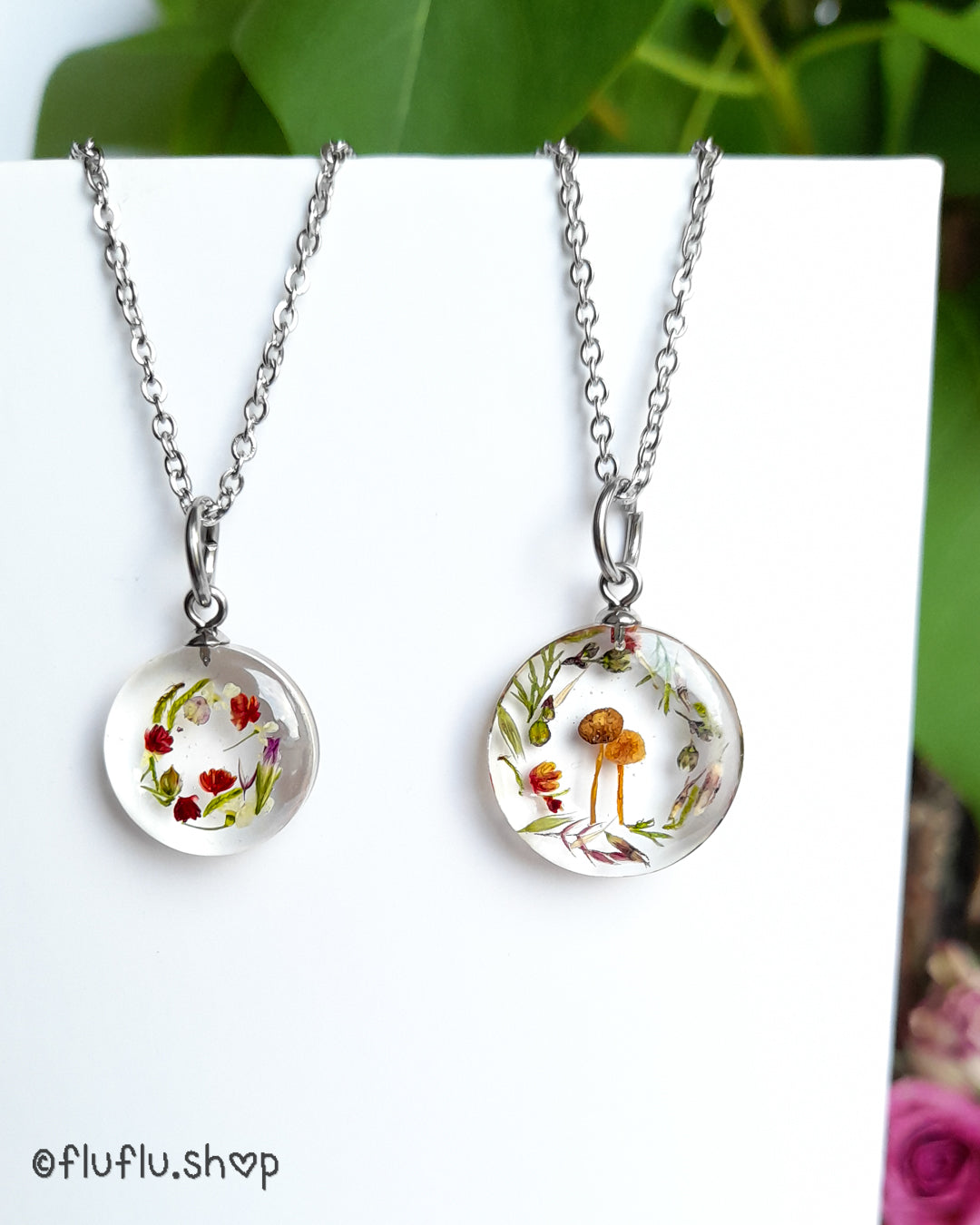 Herbarium-krans, runt - Fluflu Handgjorda Smycken & Design