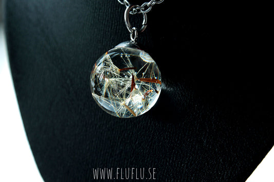 Frön från höstfibbla i pärla - Fluflu Handgjorda Smycken & Design