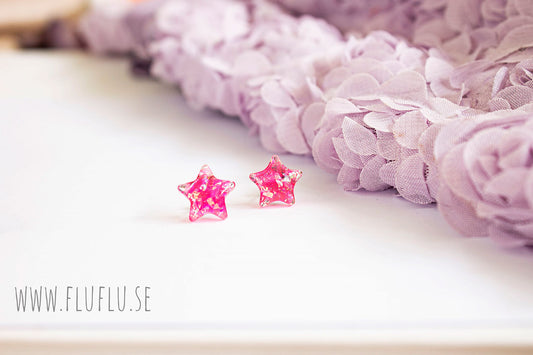 Stjärnor, stiftörhängen - Fluflu Handgjorda Smycken & Design