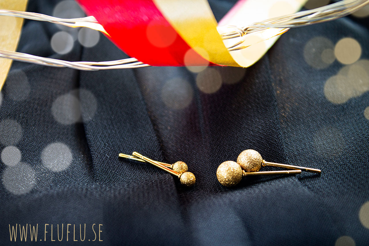 Stålörhängen pärlor - Fluflu Handgjorda Smycken & Design