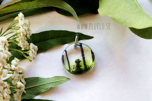 Troll i skogen, hänge - Fluflu Handgjorda Smycken & Design