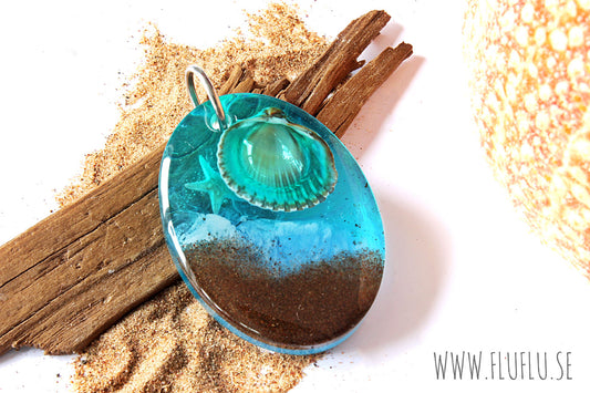 Havet i stort hänge - Fluflu Handgjorda Smycken & Design