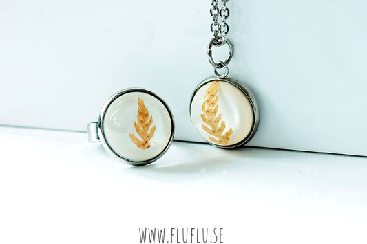 Stor ring med ormbunke - Fluflu Handgjorda Smycken & Design