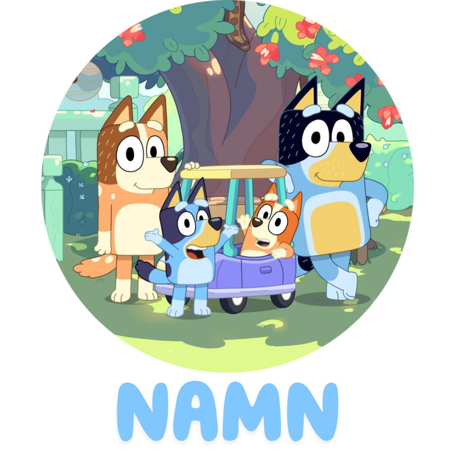 Personlig Bluey-mugg | Personlig mugg med namn