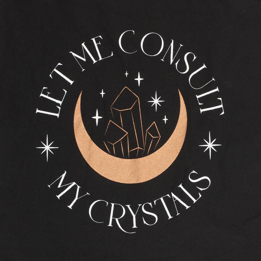 Let Me Consult My Crystals Tygväska av polycotton