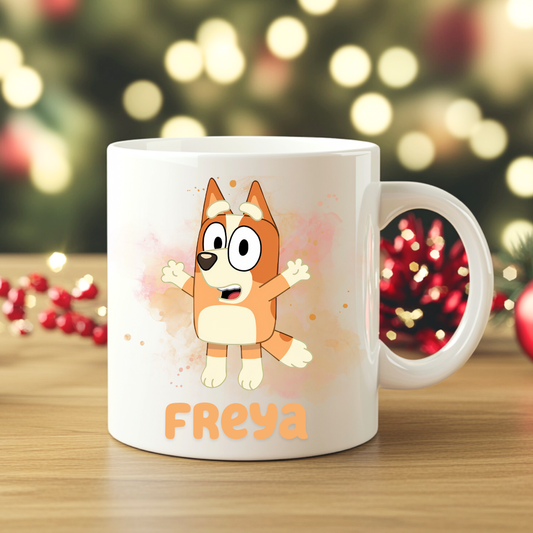 Personlig Bluey-mugg | Personlig mugg med namn