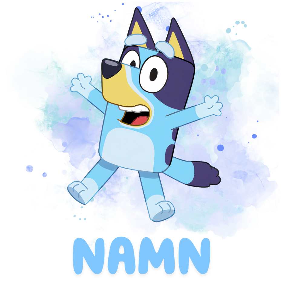 Personlig Bluey-mugg | Personlig mugg med namn