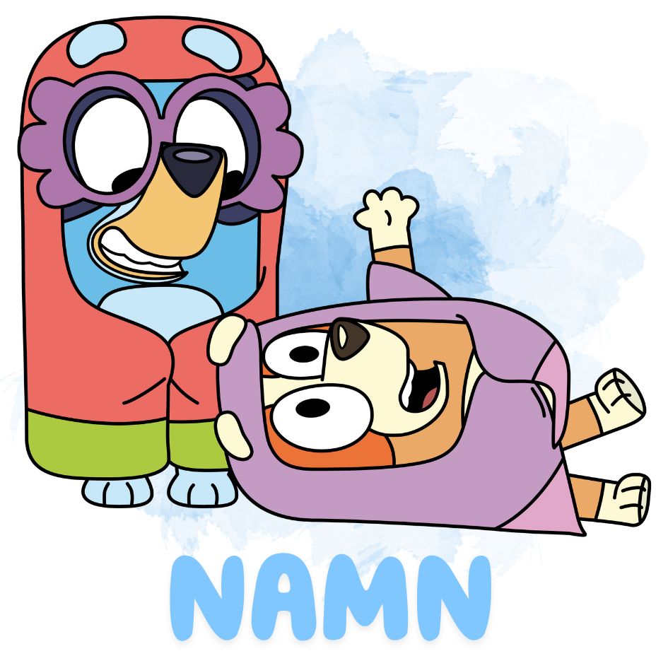 Personlig Bluey-mugg | Personlig mugg med namn