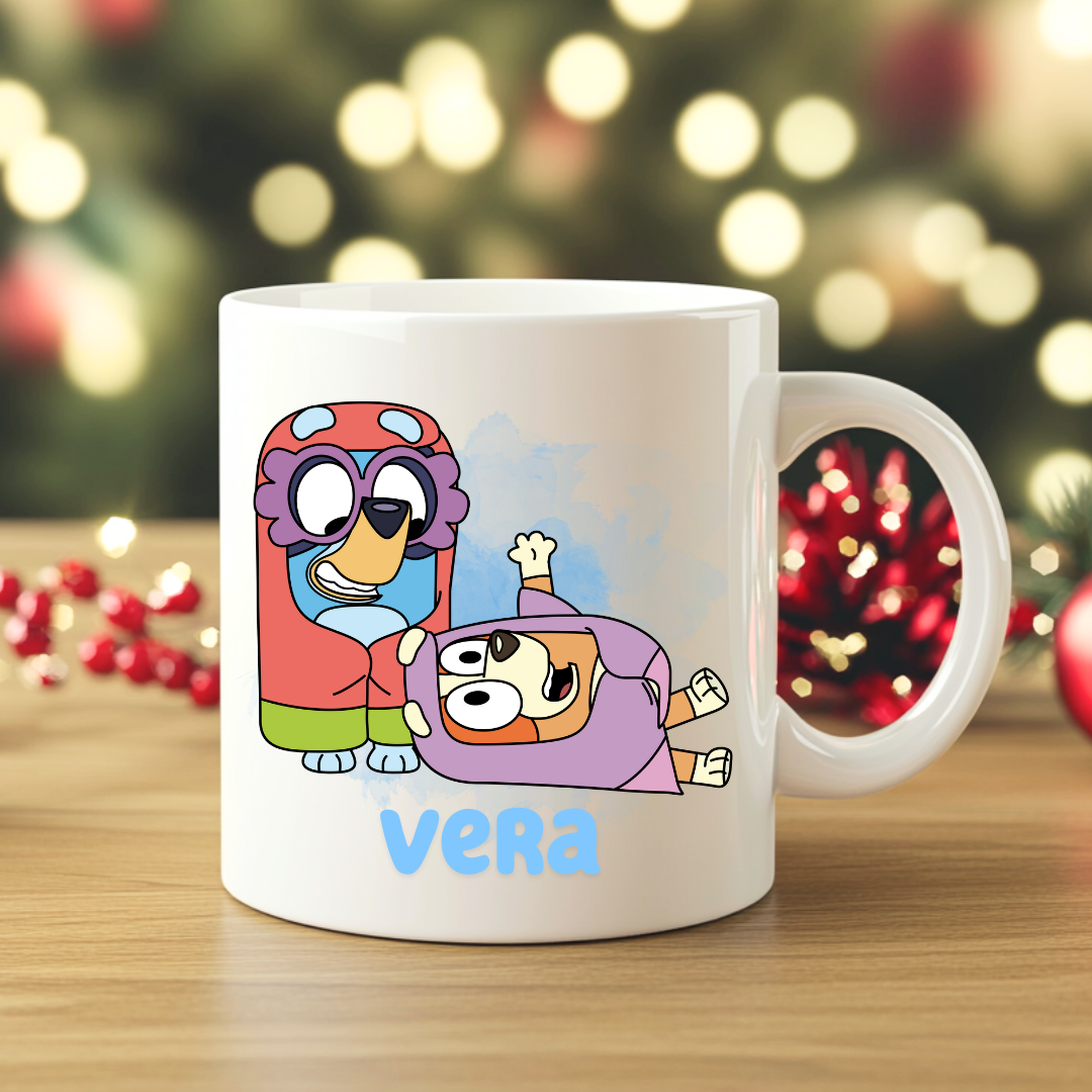 Personlig Bluey-mugg | Personlig mugg med namn