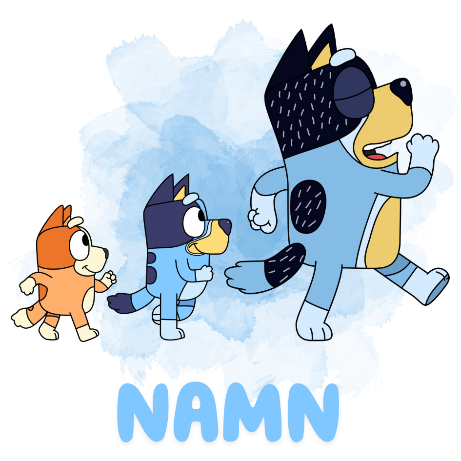 Personlig Bluey-mugg | Personlig mugg med namn