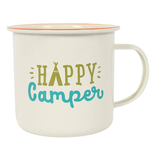 Emaljmugg Happy Camper