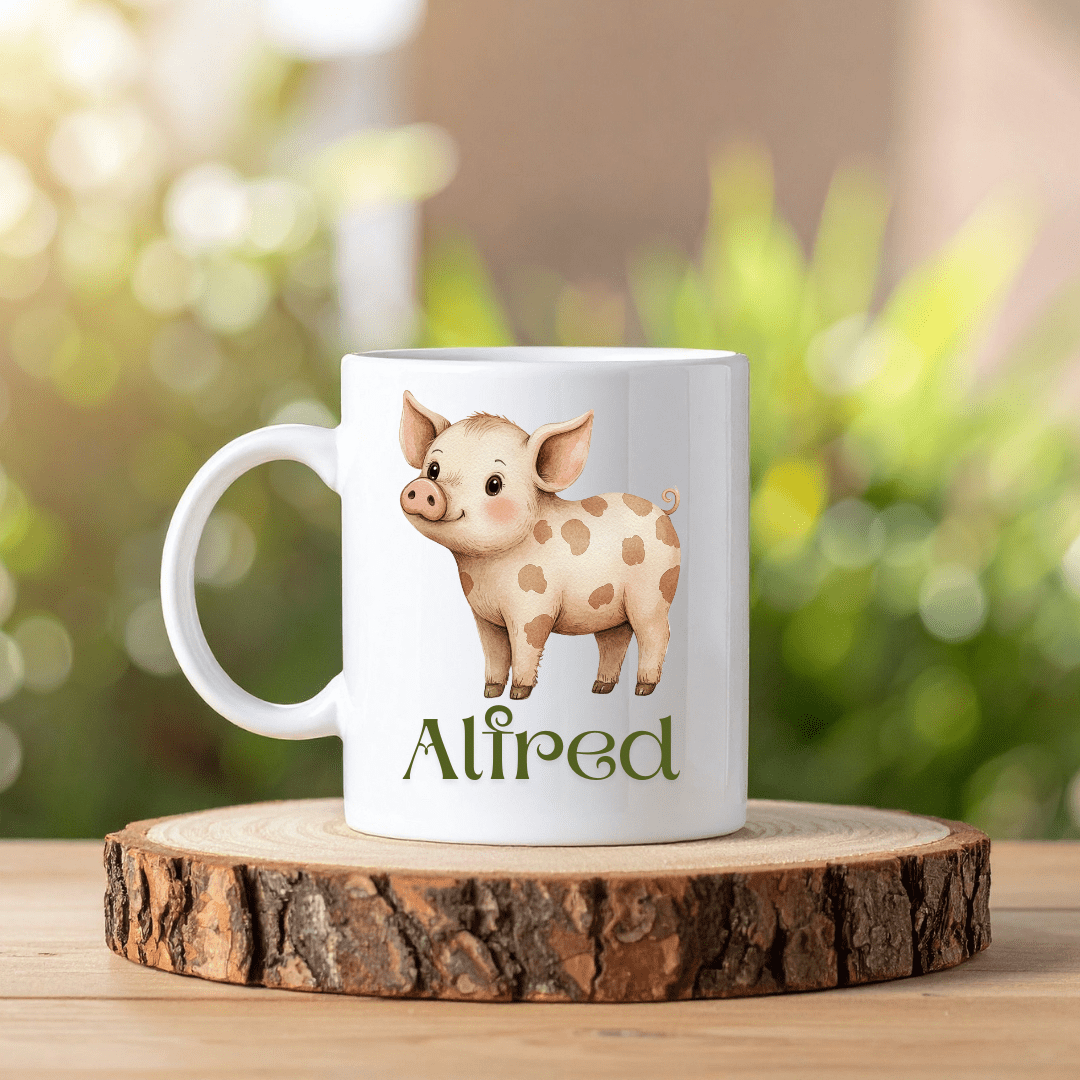 Boho djur mugg | Personlig mugg med namn - Fluflu Handgjorda Smycken & Design