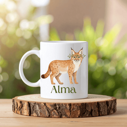 Boho djur mugg | Personlig mugg med namn - Fluflu Handgjorda Smycken & Design