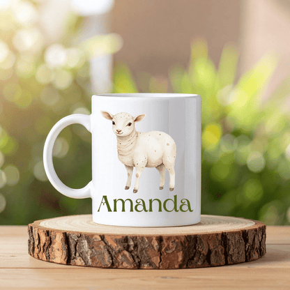 Boho djur mugg | Personlig mugg med namn - Fluflu Handgjorda Smycken & Design