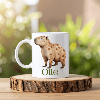 Boho djur mugg | Personlig mugg med namn - Fluflu Handgjorda Smycken & Design