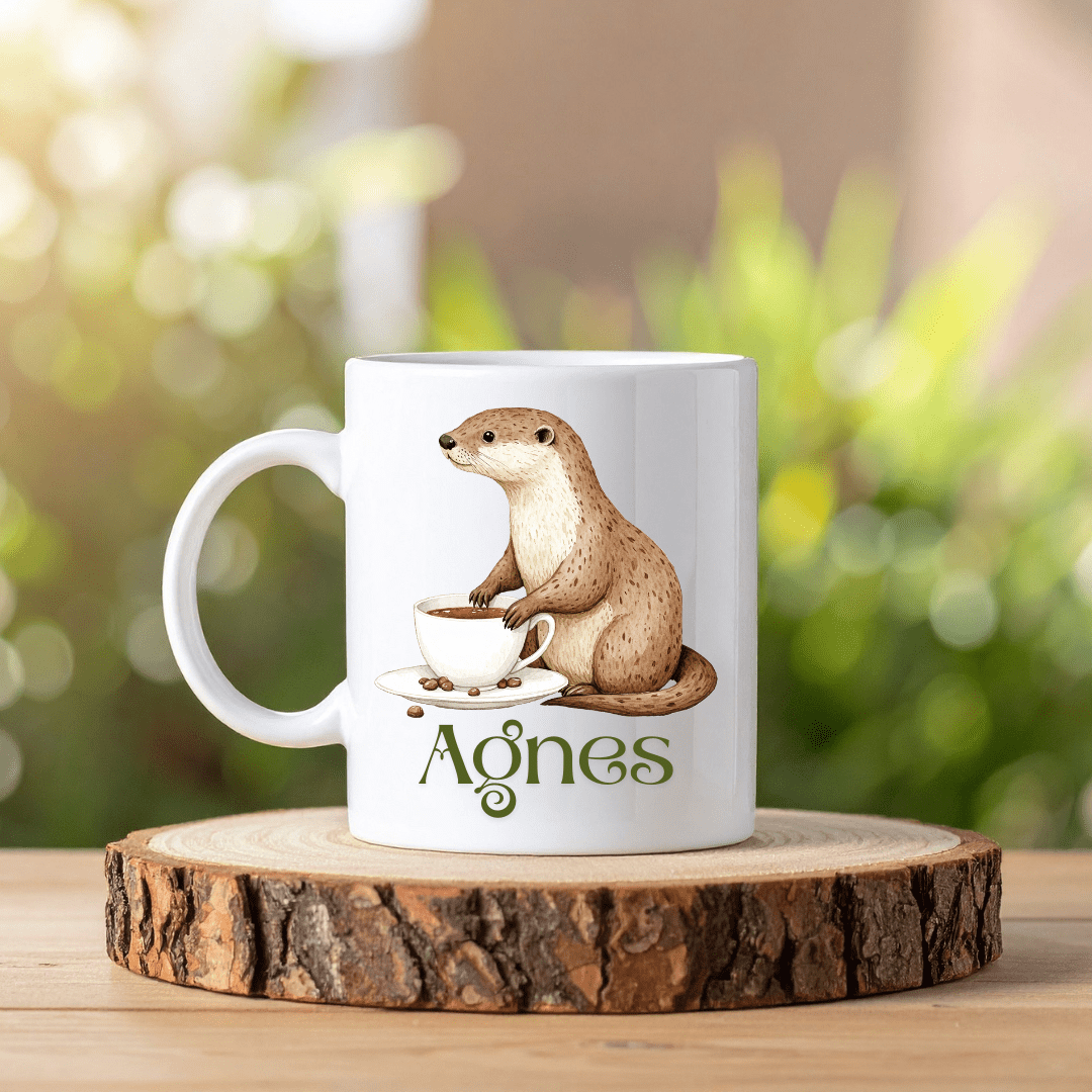 Boho djur mugg | Personlig mugg med namn - Fluflu Handgjorda Smycken & Design