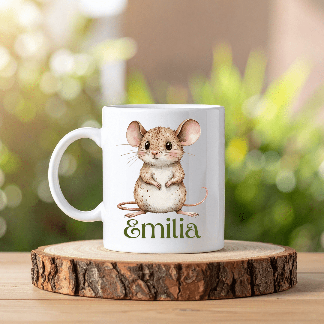 Boho djur mugg | Personlig mugg med namn - Fluflu Handgjorda Smycken & Design