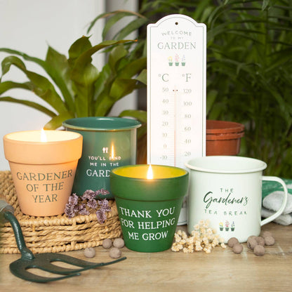 Emaljmugg Gardener's Tea Break - Fluflu Handgjorda Smycken & Design