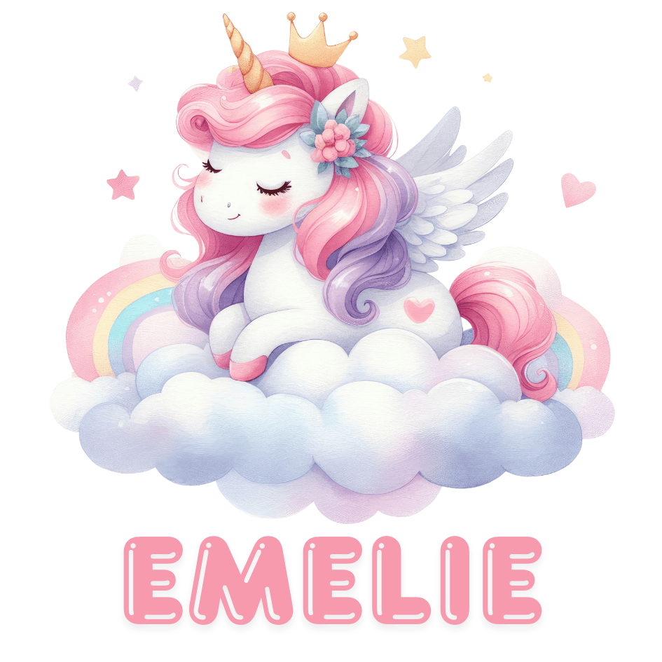 Enhörning mugg | Personlig mugg med namn - Fluflu Handgjorda Smycken & Design