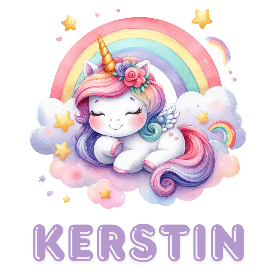 Enhörning mugg | Personlig mugg med namn - Fluflu Handgjorda Smycken & Design