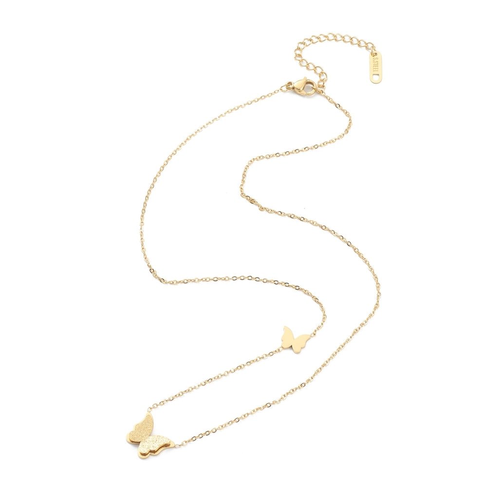 Fjärilar, halsband - Fluflu Handgjorda Smycken & Design