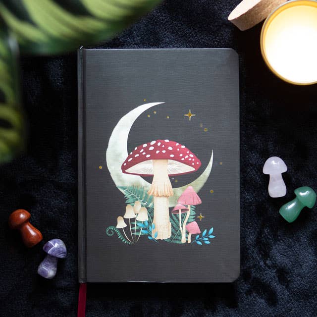 Forest Mushroom A5 anteckningsbok - Fluflu Handgjorda Smycken & Design
