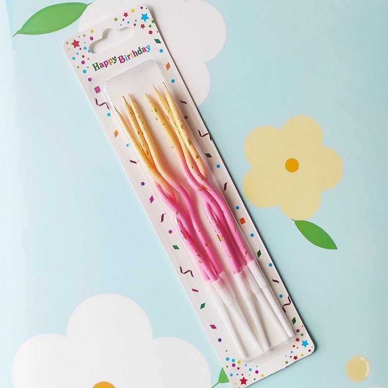 Glittrande födelsedagsljus i färgglada toner - Fluflu Handgjorda Smycken & Design