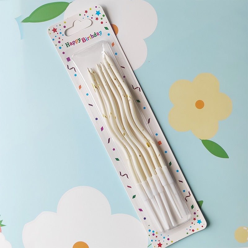 Glittrande födelsedagsljus i färgglada toner - Fluflu Handgjorda Smycken & Design