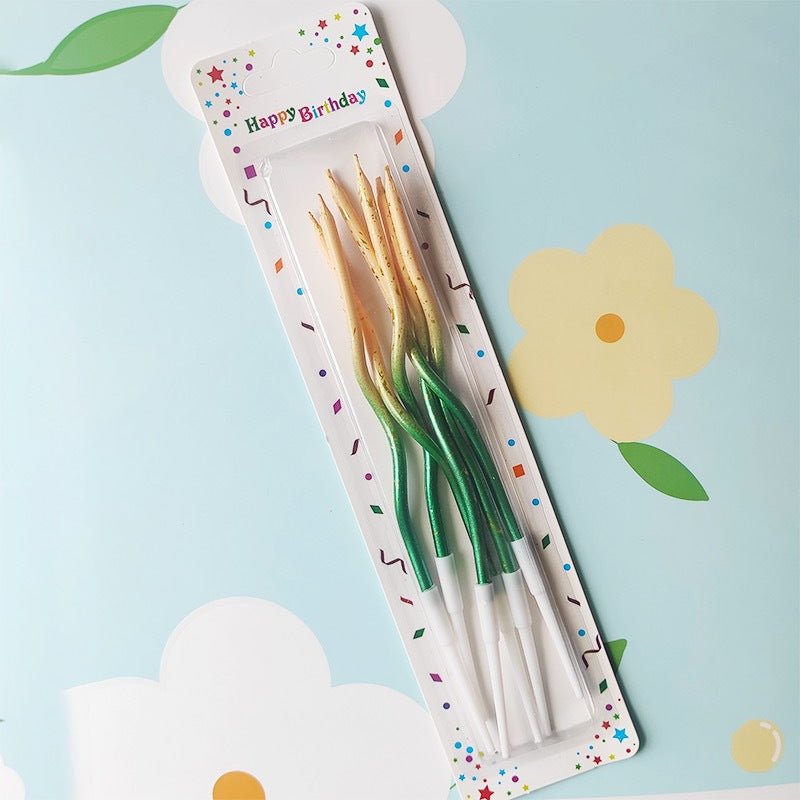 Glittrande födelsedagsljus i färgglada toner - Fluflu Handgjorda Smycken & Design