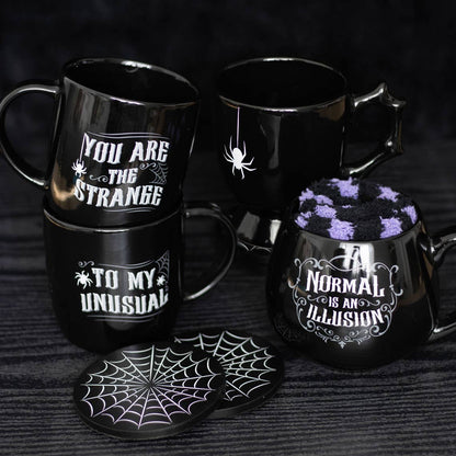 Gotisk Halloween svart spindelkopp - Fluflu Handgjorda Smycken & Design