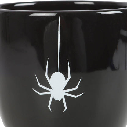 Gotisk Halloween svart spindelkopp - Fluflu Handgjorda Smycken & Design