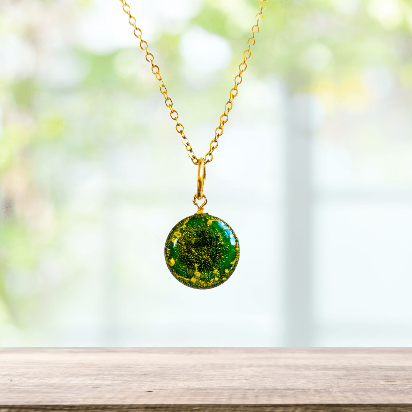 Gröna djupet, halsband - Fluflu Handgjorda Smycken & Design