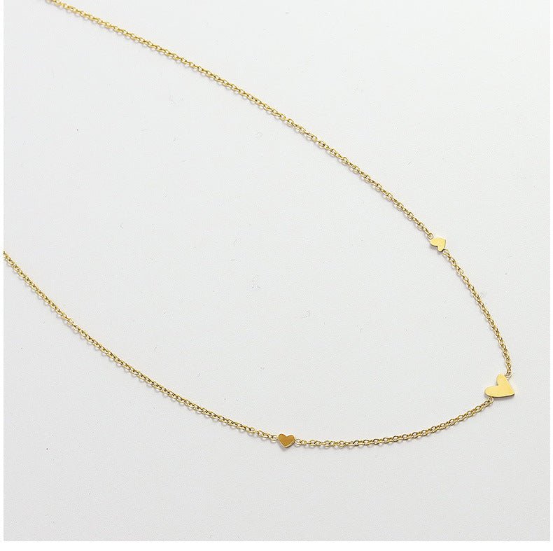 Halsband med små hjärtan - Fluflu Handgjorda Smycken & Design