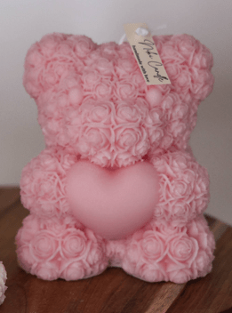 Handgjord rosennalle i rapsvax - Fluflu Handgjorda Smycken & Design