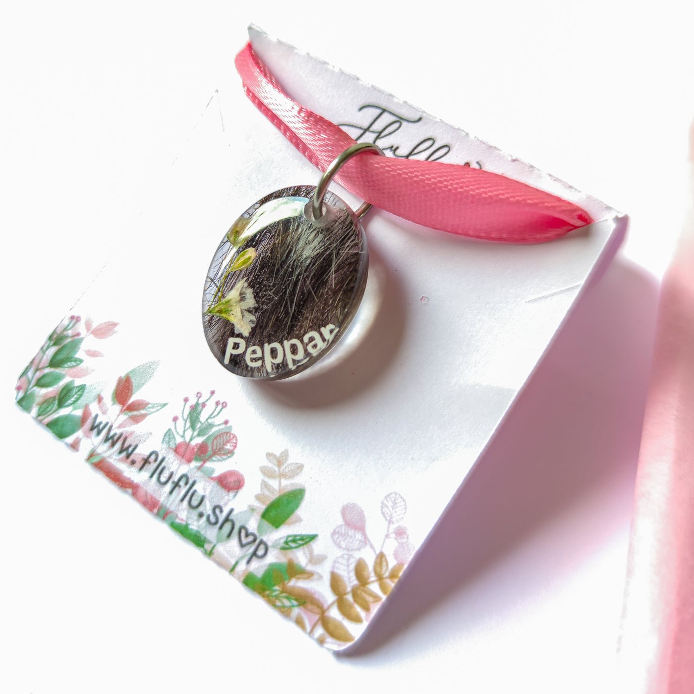 Hänge hjärta med hår/päls/tagel eller aska - Fluflu Handgjorda Smycken & Design