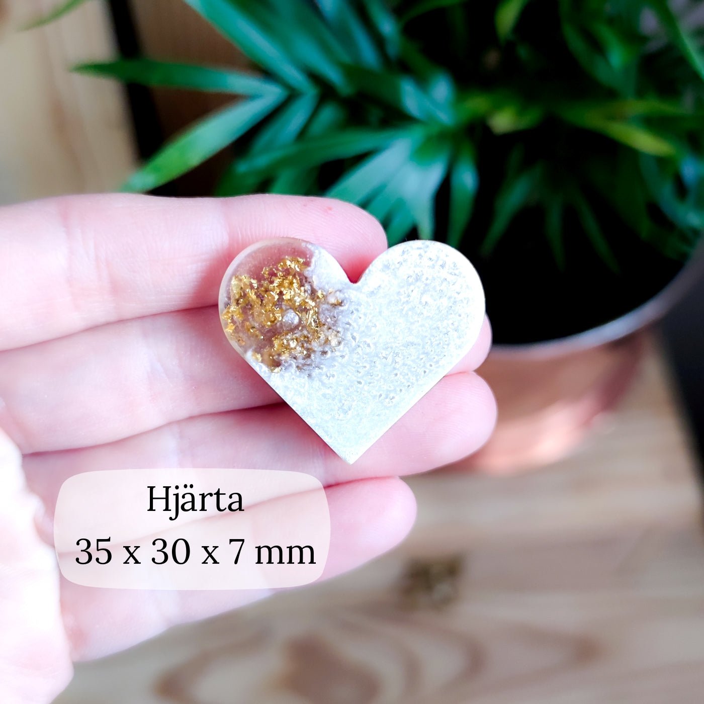 Hänge hjärta med hår/päls/tagel eller aska - Fluflu Handgjorda Smycken & Design