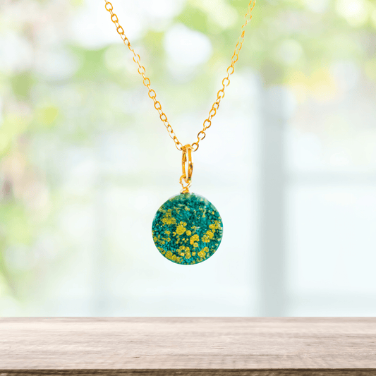 Himmelsk turkos, halsband - Fluflu Handgjorda Smycken & Design