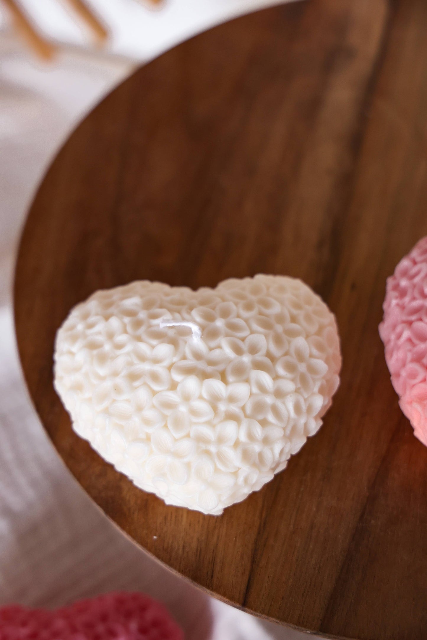 Hjärta av blommor, ljus - Fluflu Handgjorda Smycken & Design