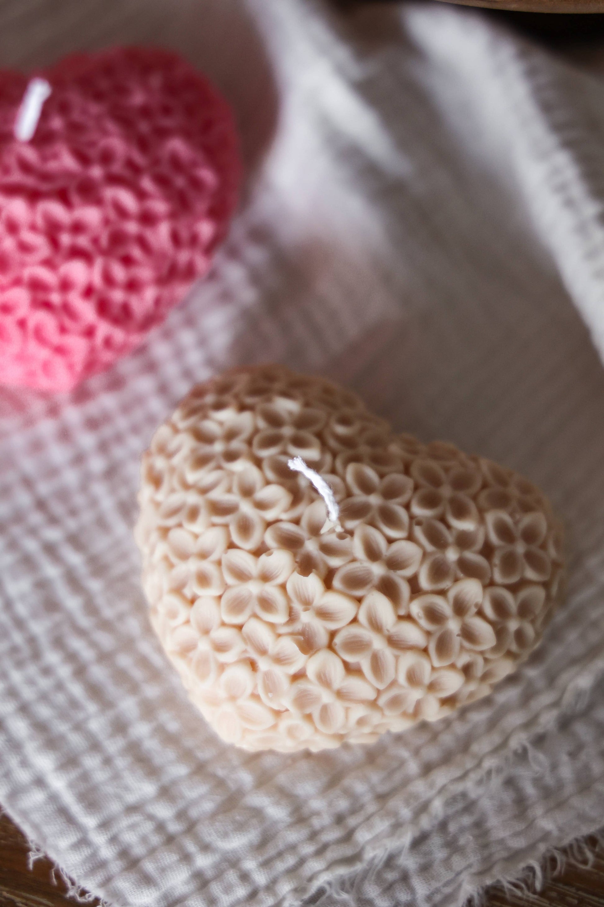 Hjärta av blommor, ljus - Fluflu Handgjorda Smycken & Design