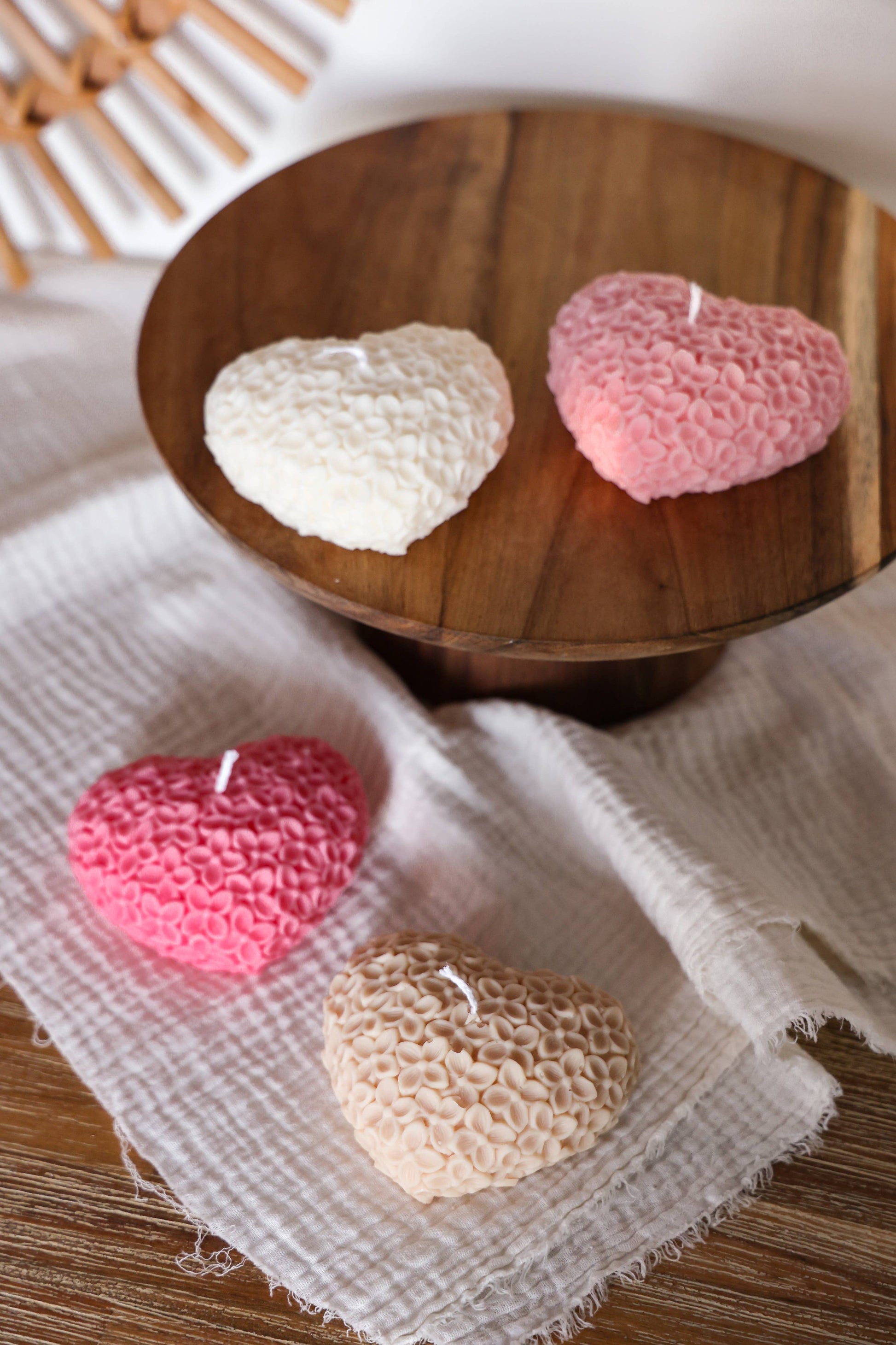 Hjärta av blommor, ljus - Fluflu Handgjorda Smycken & Design