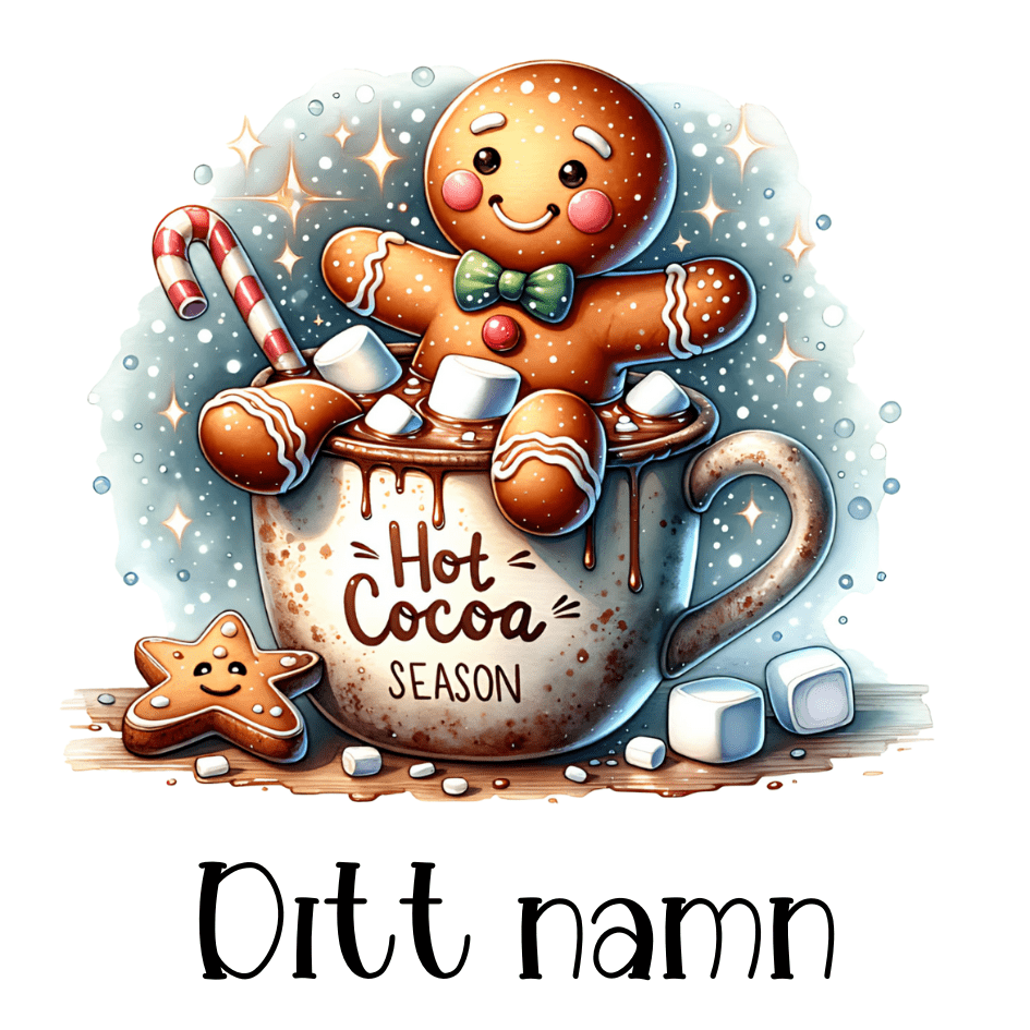 Hot chocolate bar mugg | Personlig mugg med namn - Fluflu Handgjorda Smycken & Design